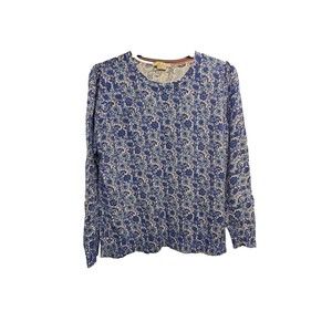 Floral Blue Women's Sweater